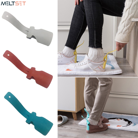 Unisex Lazy Wear Shoe Helper Shoehorn Easy on and off Shoes Lifter Tool Wear Shoe Horn Helper Shoes Lifting  Sturdy Slip Aid ► Photo 1/6