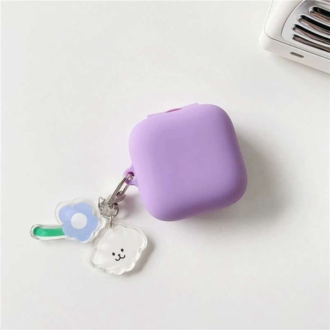 For Samsung Galaxy Buds Live Case Cute Korea flower Bear Cartoon Keyring Silicone Earphone Case for Samsung Buds PRO/Live Fundas ► Photo 1/6