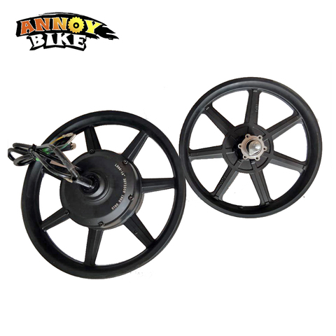 14 inch Brushless Non-gear Hub Motor 36V350W High Speed Front Wheel And Rear Drive Wheel Kit For Electric Bicycle ► Photo 1/6