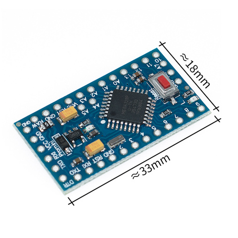 Free Shipping 10pcs/lot Pro Mini 328 Mini 3.3V/8M ATMEGA328 3.3V 8MHz ► Photo 1/6