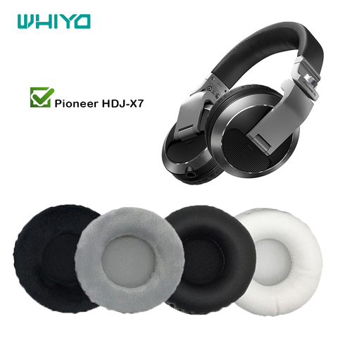 WHIYO 1 Pair of Ear Pads for Pioneer HDJ-X7 HDJ X7 X 7 Headset Earpads Earmuff Cover Cushion Replacement Cups ► Photo 1/6