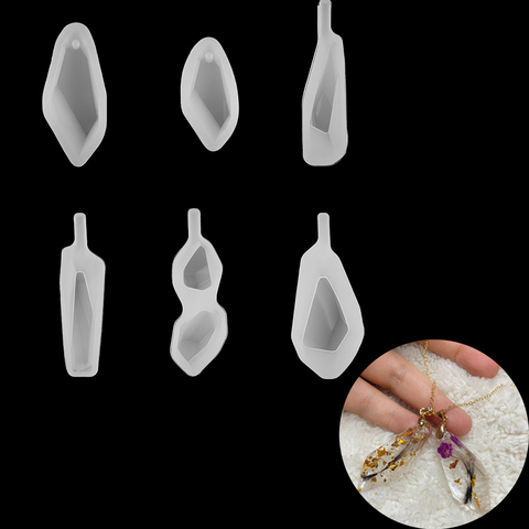 1pcs Teardrop Pendant Silicone Resin Epoxy UV Mold Liquid Cabochon Pendant Mould Dried Flower For Jewelry Making Tools ► Photo 1/6