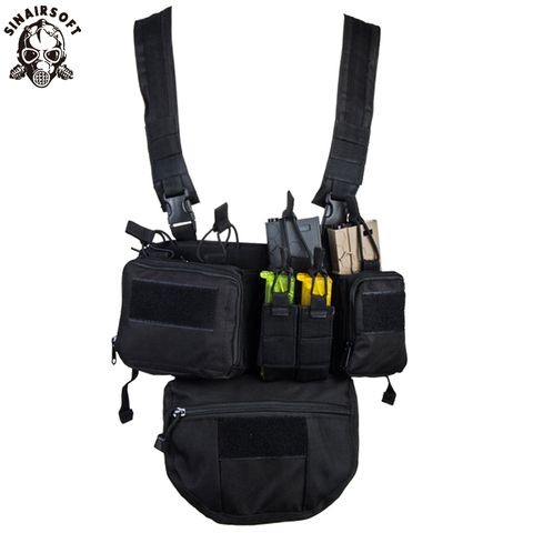 CS Match Wargame TCM Chest Rig Airsoft Tactical Vest Military Gear Pack Magazine Pouch Holster Molle System Waist Men Nylon Swat ► Photo 1/6