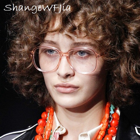 2022 NEW Transparent pink  Glasses Optical Glasses Frames For Women  Men Eyeglasses Eyewear Frame Spectacle ► Photo 1/6