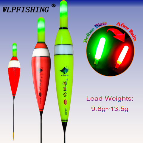 WLPFISHING Fishing Float Electric Smart Floaters Rock Fishing Bobbers Color Changes When Fish Biats Fishing Tackle ► Photo 1/6