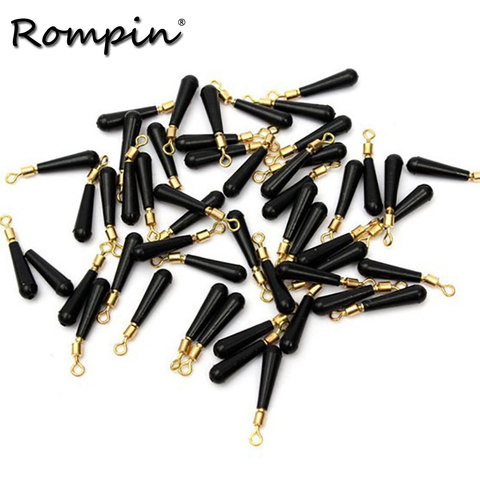 Rompin 30pcs/lot Fishing Gear Block rotation drift fishing floats accessory bobber copper rubber tools fishing gadget float rest ► Photo 1/1