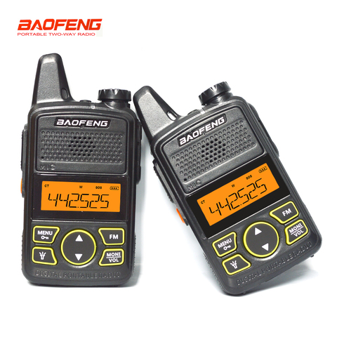 2pcs/set Original baofeng BF-T1 walkie talkie Mini Handheld Two-way Radio Portable Ham FM CB Radio Handheld Transceiver BF T1 ► Photo 1/6