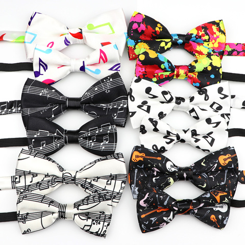 Music Note Parent-Child Bowtie Set Piano Stave Guitar Plaid Family Butterfly Party Dinner Wedding Design Cute Bow tie Accessory ► Photo 1/3