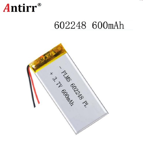 3.7V 600mAh 602248 Lithium Polymer Li-Po Rechargeable li ion Battery For Mp3 MP4 MP5 GPS PSP Vedio Game toys ► Photo 1/5