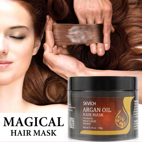Sevich 80g Hair Mask Argan Oil Hydrate Moisturize Repair Damage Hair Care Product  5 Seconds Nourish & Restore Soft Hair ► Photo 1/6