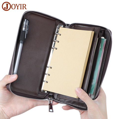 JOYIR Genuine Leather Men's Wallet Clutch Male Busniess Notebook Pocketbook Long Wallet Card Holder Large Capacity Wallet RFID ► Photo 1/1