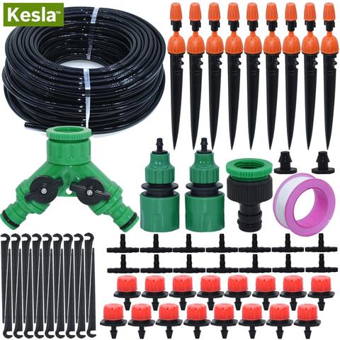 KESLA 5M-25M Micro Drip Irrigation Watering Kits System Automatic & Adjustable Drippers 8 Outlets Atomizer for Garden Greenhouse ► Photo 1/6