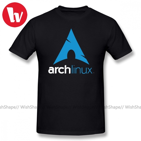 Linux T Shirt Arch Linux Merchandise T-Shirt Men Letter Print Basic Tee Shirt Funny Short Sleeve Casual T Shirts Streetwear ► Photo 1/6