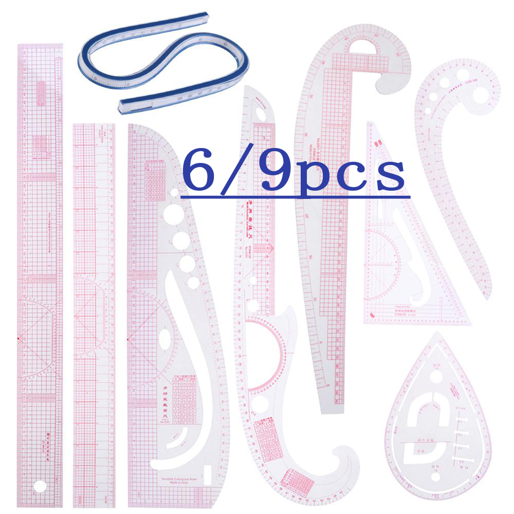 Multifunctional Sewing Tools Soft Plastic Comma Shaped Curve Ruler Styling  Design Ruler French Curve Quilting Patchwork Ruler