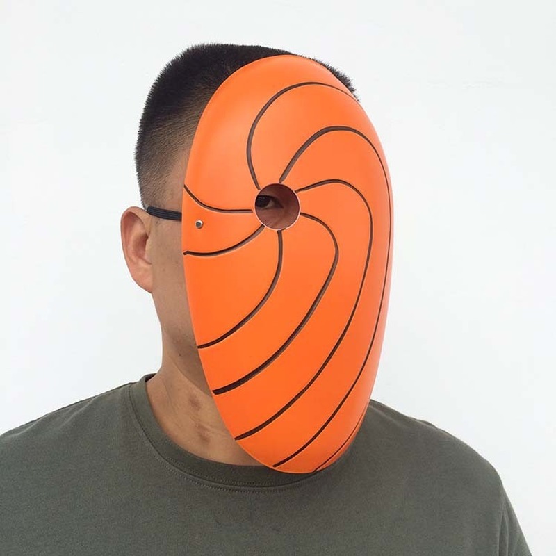 Compra online de Máscara de desenhos animados Tobi Obito Akatsuki Uchiha  Masquerade Cosplay Full Face Party Mask