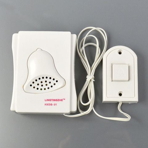 High Quality 88cm White Wired Doorbell School Hospital Laboratory Ring Bell 85db White Door Bell ► Photo 1/6