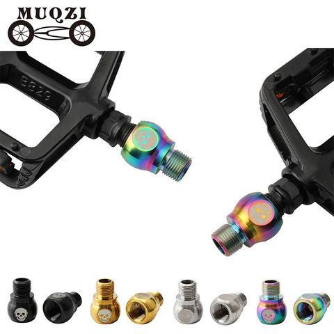 MUQZI 1 Pair Pedal Extenders Stainless Steel Spacers Lengthen Screw Bicycle Mtb Road Accessories ► Photo 1/6