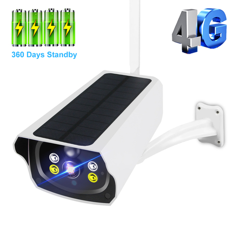 4G Camera Battery Outdoor 1080P HD Solar Panel Battery Powered Security CCTV Wireless IP Camera SIM Card Network Security Camera ► Photo 1/1