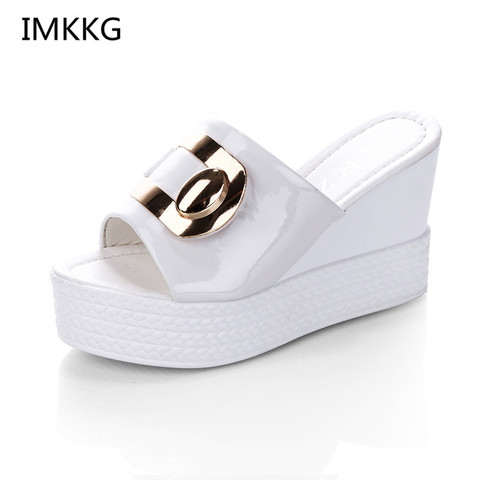 2022 Summer New style Arrived Sexy Platform Wedges Sandals Women Fashion High Heels Female Slippers a634 ► Photo 1/6