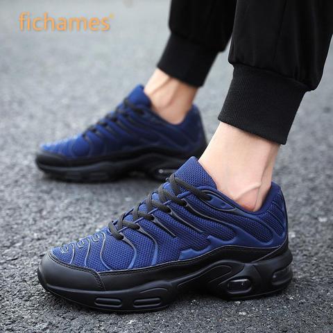 Men's Casual Shoes Brand Men Shoes Fashion Air Cushion Lace-up Sneakers Breathable Comfortable Mesh Flats Shoes Zapatos Hombre ► Photo 1/6