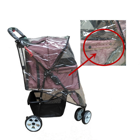 Clear Plastic Foldable Waterproof Pet Warm Portable Windproof Outdoor Travel Dog Stroller Cover Protection Pushchair Pram Cat ► Photo 1/6