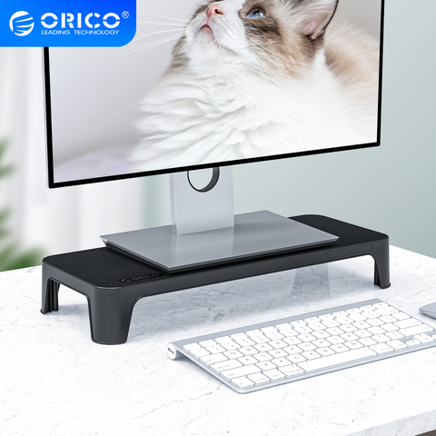 ORICO Desktop Monitor Stand Riser Universal Computer Laptop Holder Bracket Waterproof Keyboard and Mouse Storage for PC Home ► Photo 1/6