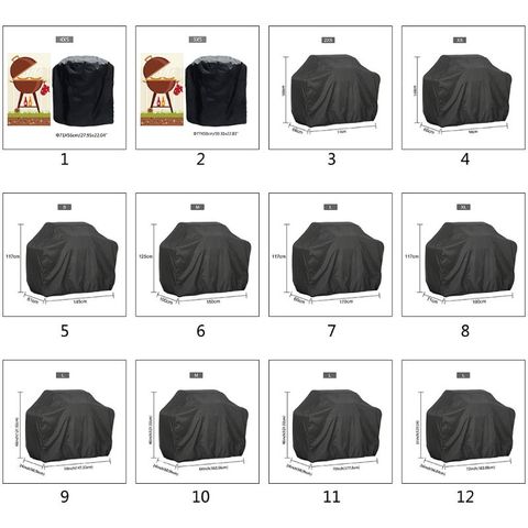 190T 210D BBQ Cover Outdoor Dust Waterproof Weber Heavy Duty Grill Cover Rain Protective Outdoor Barbecue Cover Round ► Photo 1/6