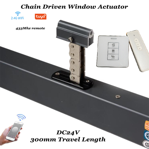 Tuya Wifi Window Opener Skylight Awning Greenhouse Smart Home Electric Window Motor Casement Actuator ► Photo 1/5