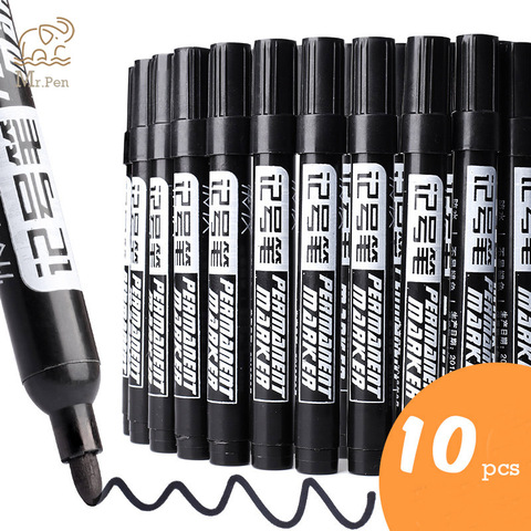 Black Markers Permanent, Stationery Supplies, Color Markers, Signature  Pen