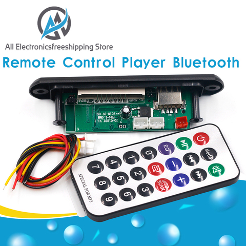 Wireless MP3 WMA Decoder Board Remote Control Player 12V Bluetooth 5.0 USB FM AUX TF SD Card Module Car Radio MP3 Speaker ► Photo 1/6