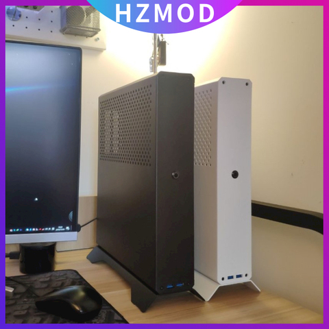 HZMOD Flat XQ69  NON-A4 ITX Mini Case Chassis Htpc Independent Display  / SFX-L Supply ► Photo 1/6