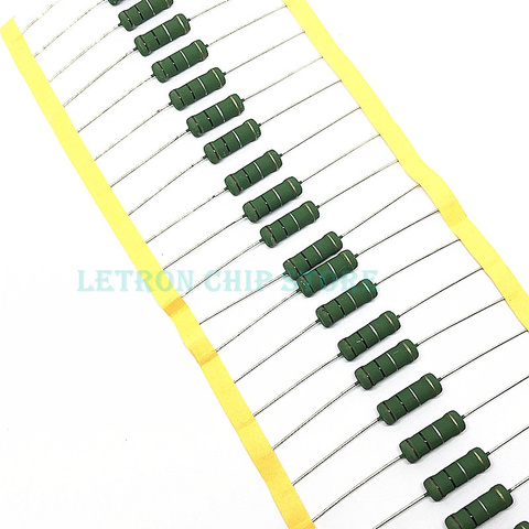 10PCS RX21 wirewound resistor 3W 0.1R- 1K 0.22R 0.33R 0.47R 1R 2.2R 3.3R 4.7R  Ohm flat wire heat dissipation power resistor ► Photo 1/2