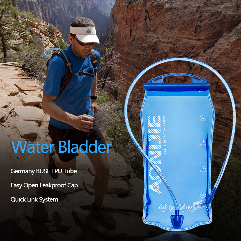 2L,3L Outdoor Hydration Bladder 1.5L Water Bag for Cycling Running Hiking Foldable Water Bladder BPA Free