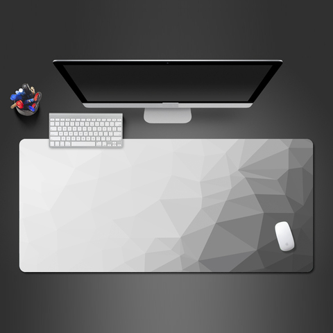 Color Creative Personality Game Mouse Pad Large Size Gray Gradient Desktop Keyboard Lock Border Washable Rubber Pad ► Photo 1/6
