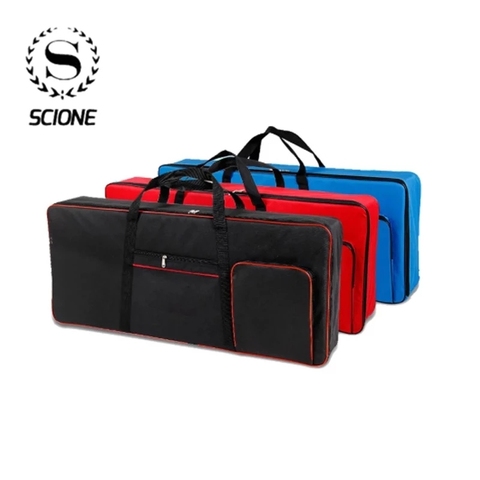 61 Key Keyboard Gig Bag Case,Portable Durable Keyboard Piano Waterproof 600D Oxford Cloth with 10mm Cotton Padded Case Gig Bag ► Photo 1/6