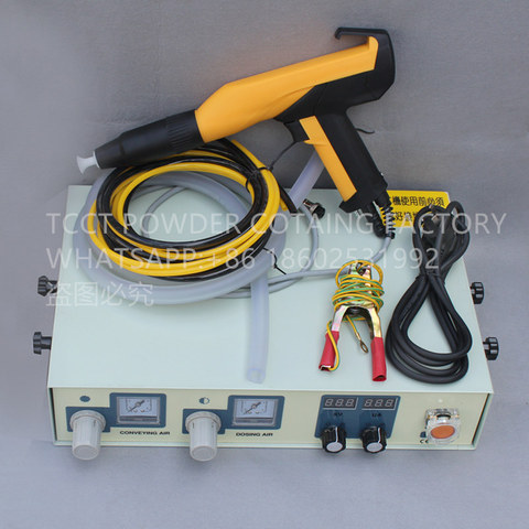 digital electrostatic powder coating machine with manual powder coating spray gun ► Photo 1/1