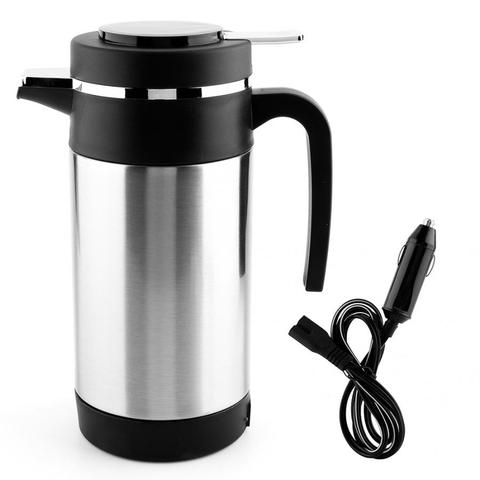 1000ML Car Water Heater Stainless Steel Car Electric Heated Kettle Coffee Tea Thermos Water Heating Cup 12V Auto Accessories ► Photo 1/6