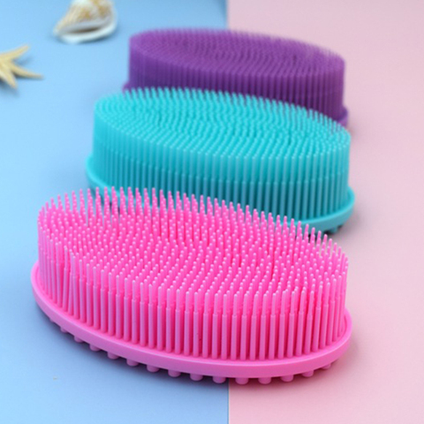 1Pc Silicone Head Body Scalp Massage Brush Comb Shampoo Hair Washing Comb Shower Brush Bath Spa Slimming Body Massage Brush ► Photo 1/1