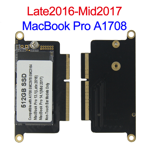 NEW A1708 Laptop SSD 128GB 256GB 512GB 1TB for 2016 2017 Macbook Pro Retina 13.3