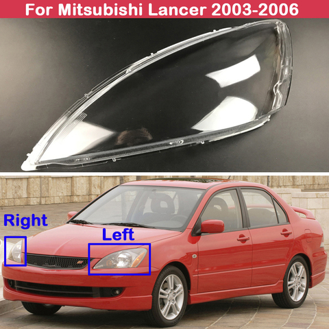 Headlight Transparent Lampshade Shell Headlights Lampshade head light lamp cover For Mitsubishi Lancer 2003 2004 2005 2006 ► Photo 1/6