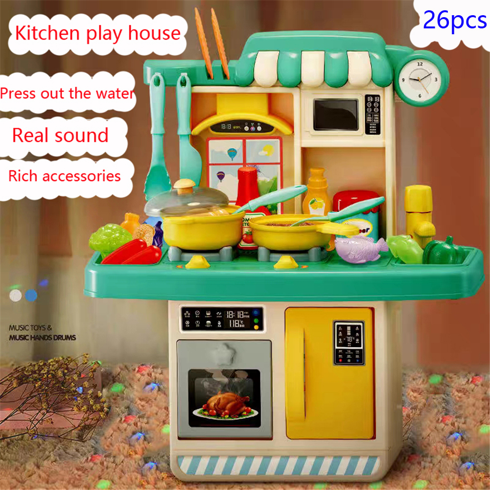 Kitchen Toy Mini Simulation Juicer Squeeze Fruits Tools Kids Pretend Play Toys 