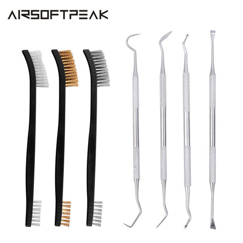 3pcs/4pcs/7pcs Gun Cleaning Kit Steel Wire Brush Nylon Pick Set Tactical Hunting Rifle Pistol Gun Cleaner Hunting Accessories ► Photo 1/6