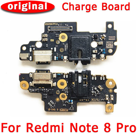 Original usb charge board for xiaomi redmi note 8 pro flex cable connector replacement parts charging port for redmi note 8 pro ► Photo 1/2