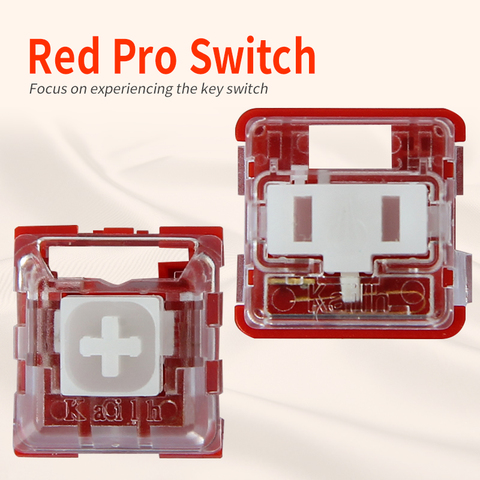 Kailh Box/low profile Switch Chocolate Mechanical Keyboard Switch RGB SMD  white stem linear hand feeling Red Rro switch ► Photo 1/6