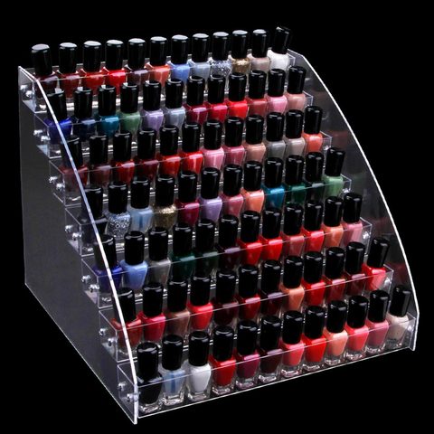 1 To 7 Tier Nail Polish Rack Tabletop Acrylic Display Stand Clear Lipstick Holder Essential Oils Shelf Manicure Storage Organize ► Photo 1/6