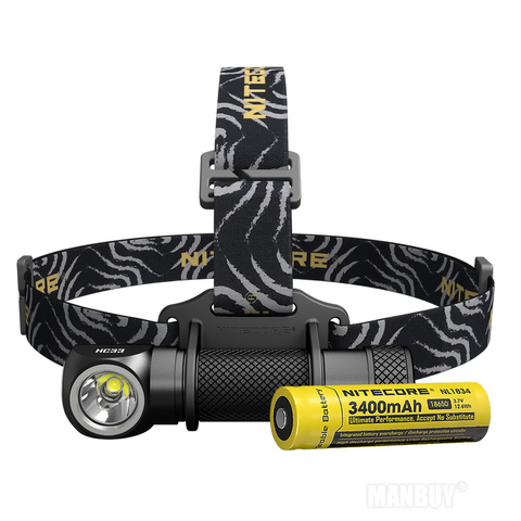 Free Shipping NITECORE HC33 1800Lumen Headlamp 18650 Rechargeable Battery Headlight Waterproof Flashlight Outdoor Camping Hiking ► Photo 1/1