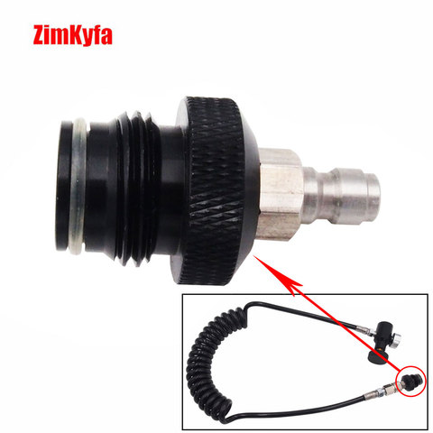 Paintball ASA Adapter to Coil Remote Hose Line with Male Quick Disconnect ► Photo 1/6