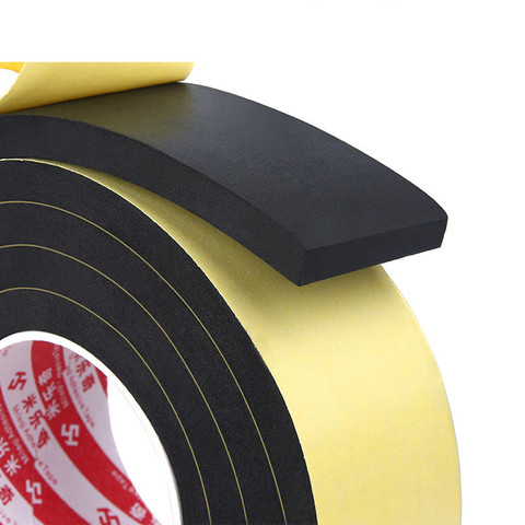 EVA black single-sided sponge Foam Tape 1pcs 2mm 5mm 8mm thickness Cushioning Soundproof  Super Sticky Rubber tape wholesale ► Photo 1/6