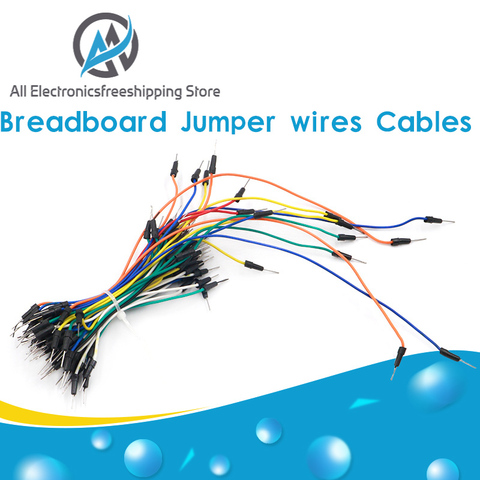 65pcs/Lot New Solderless Flexible Breadboard Jumper wires Cables Bread plate line ► Photo 1/6