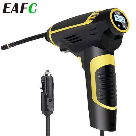 Portable Handheld Car Tire Inflator Electric Air Pump 150 PSI Repair Tool Accessories Digital LED Smart Car Air Compressor Pump ► Photo 1/6